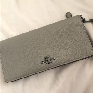 Grey/brown chic Coach wallet