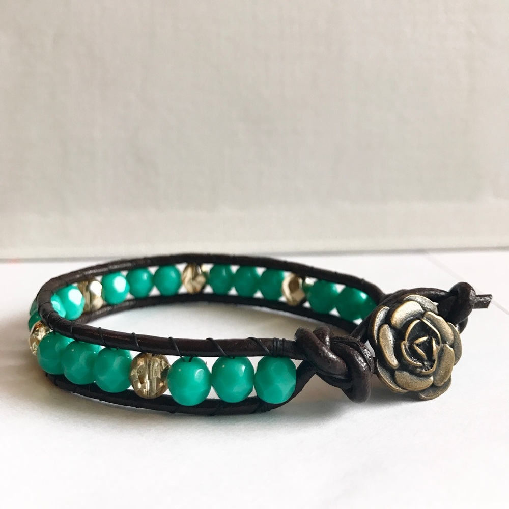 Handmade Leather Wrap Bracelet