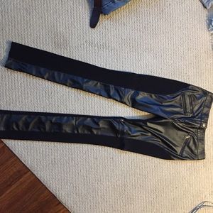 BCBG leather leggings