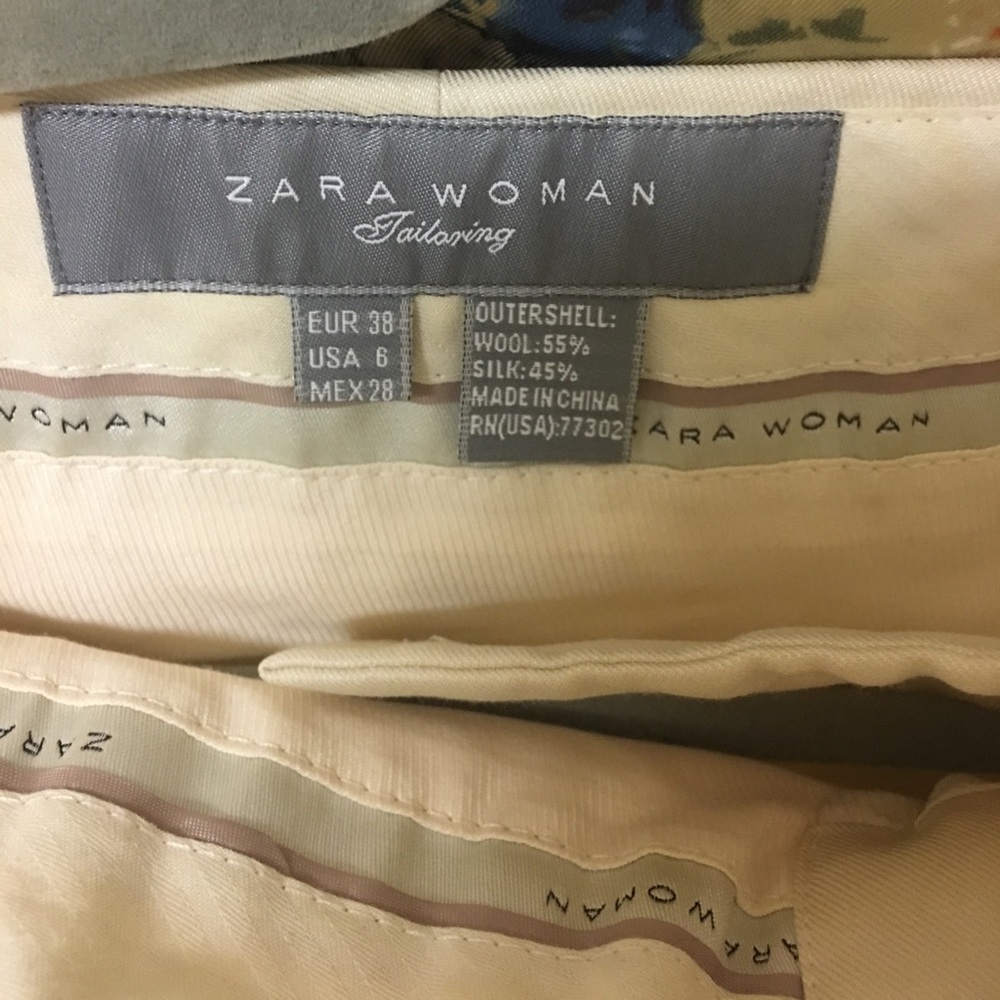 Zara Silk tuxedo pants