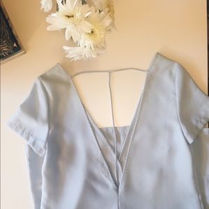 Tobi baby blue shift dress