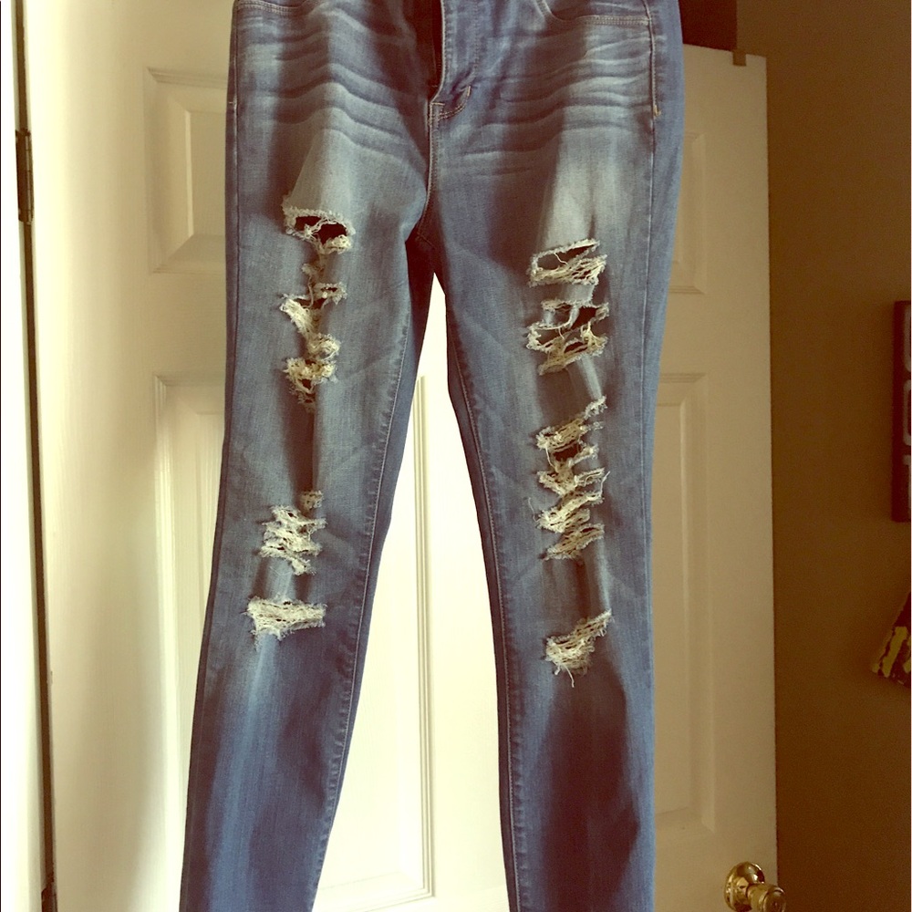 Destructed jeans from Pacsun
