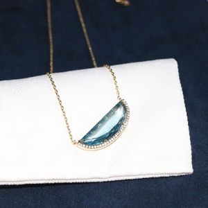 Henri Bendel Luxe Halfmoon Pendant