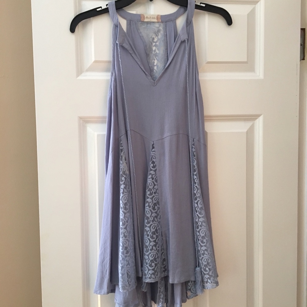 Baby blue lace tunic