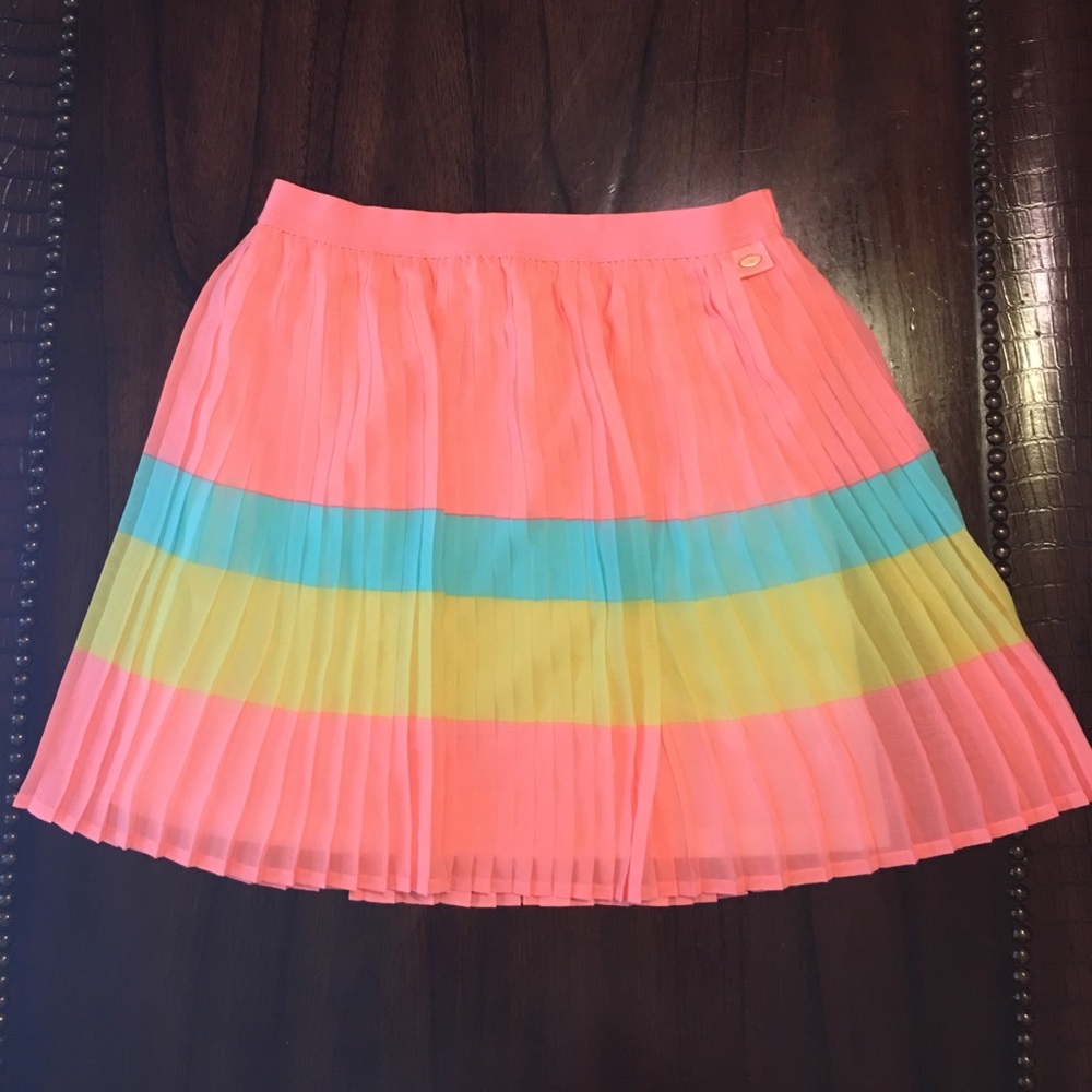 Tommy Hilfiger Neon Pleated Skirt