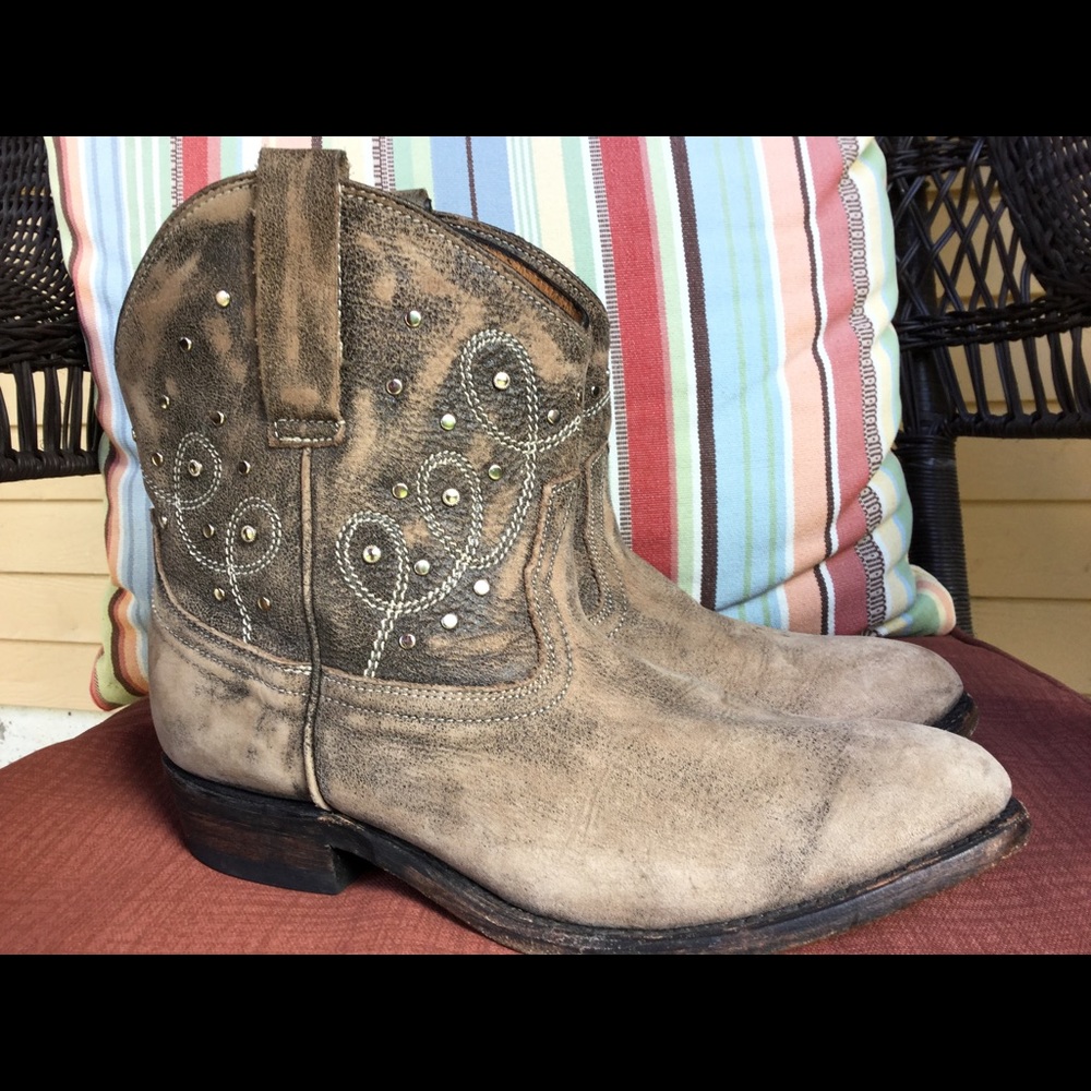 Miz Mooz Ankle Western Style Booties