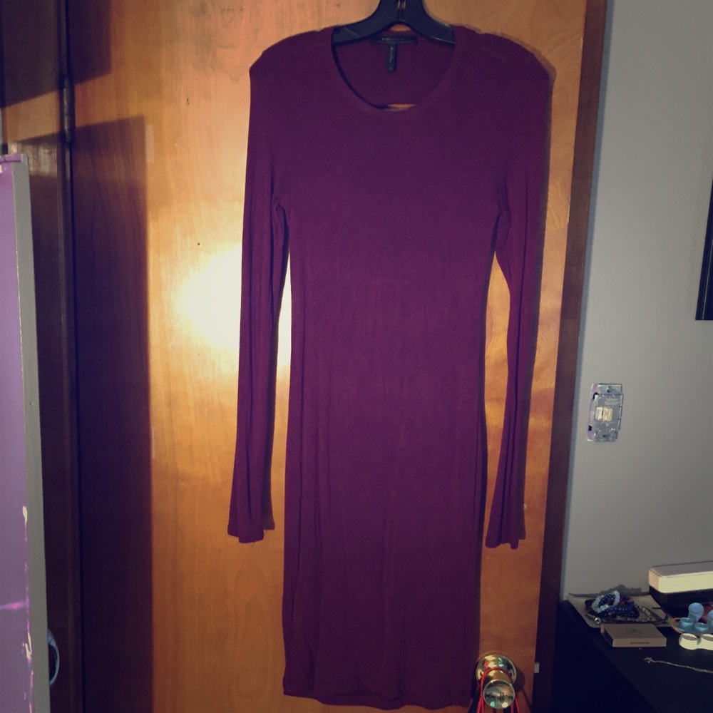 Bcbg maroon dress