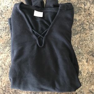 Light hooded sweatshirt