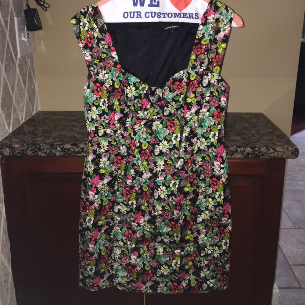 Nanette Lepore flowered fitted spring dress