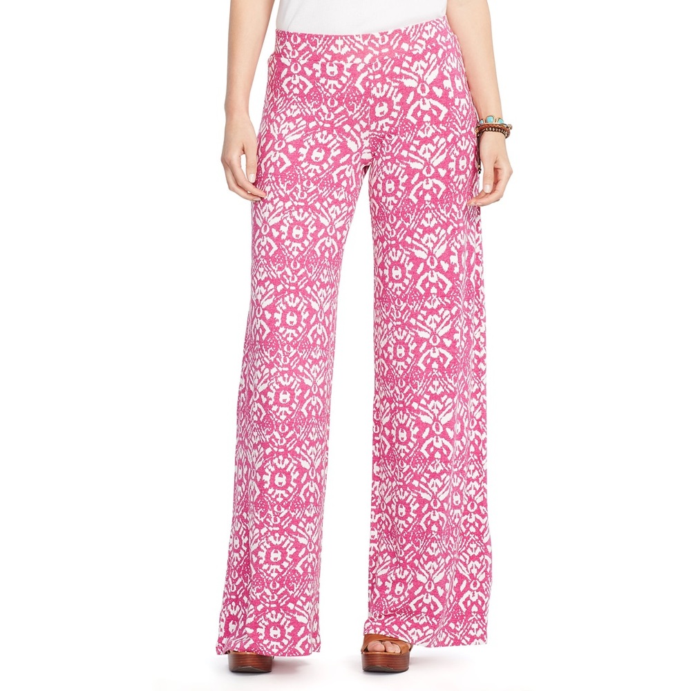 Ralph Lauren NWT pink and white palazzo pants