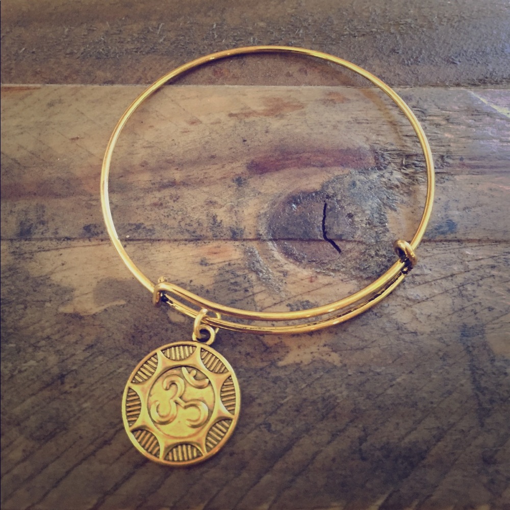 Goldtone Boho Charm Layering Statement Bracelet