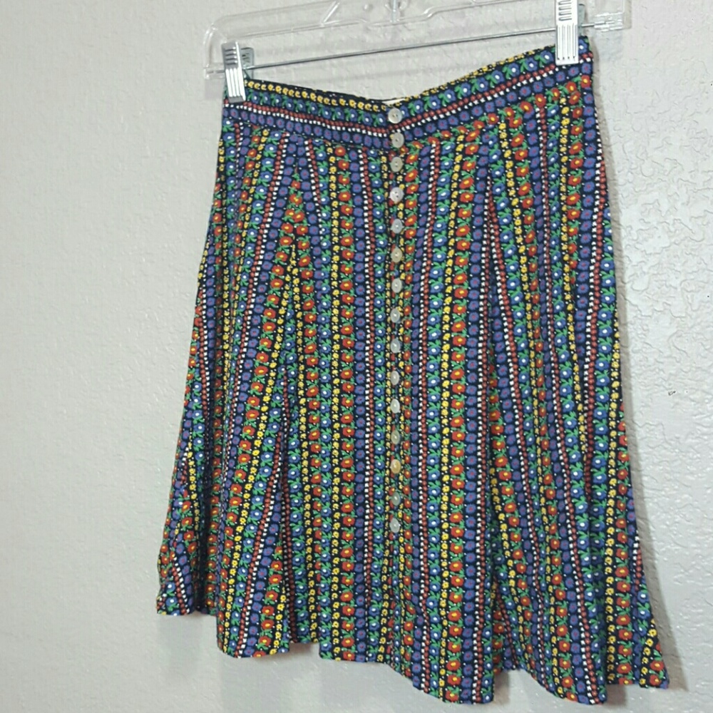 Vintage High Waist Circle Skirt Sz 4