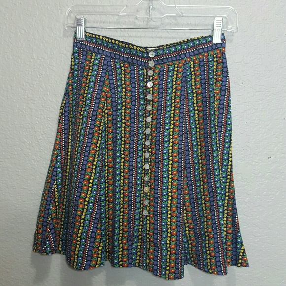 Vintage High Waist Circle Skirt Sz 4 - Picture 2 of 4