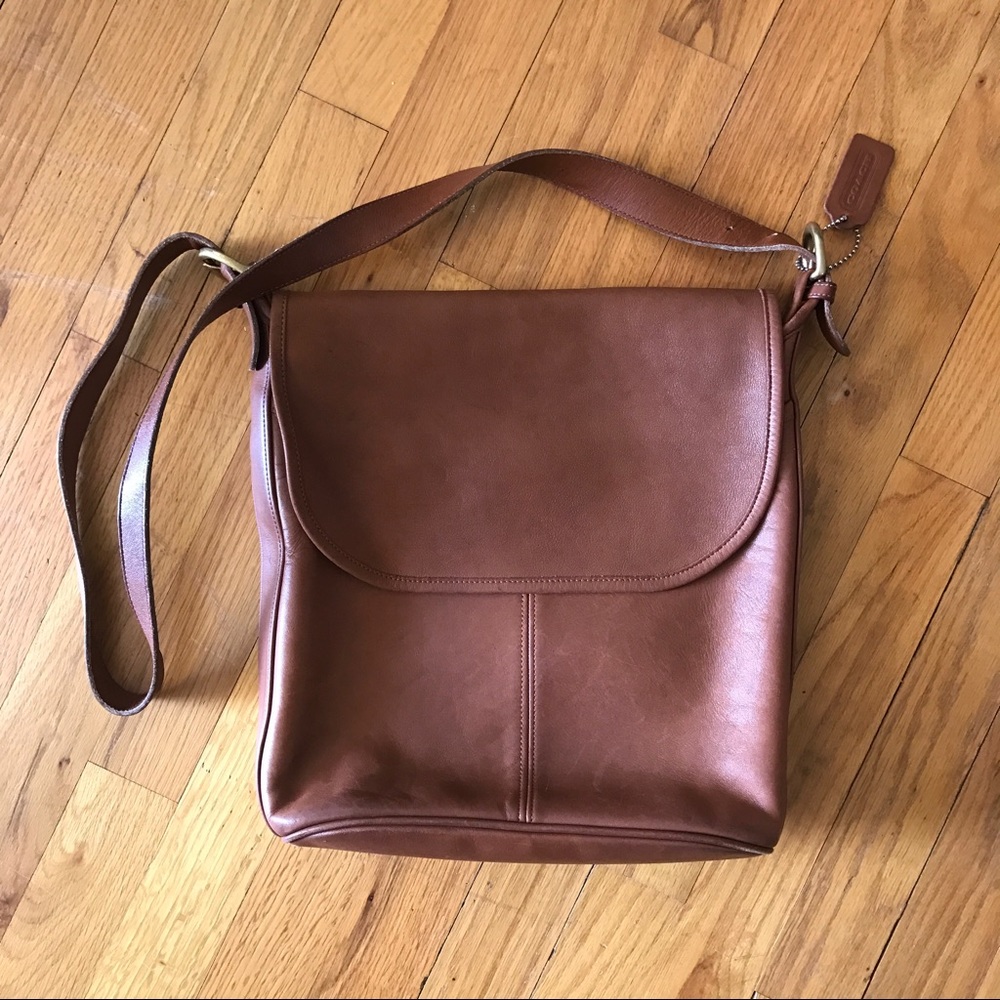 Brown Leather Coach