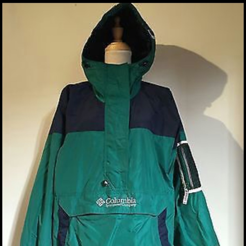 Columbia Jacket Pullover Green - image 1