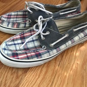 Plaid sperry topsiders
