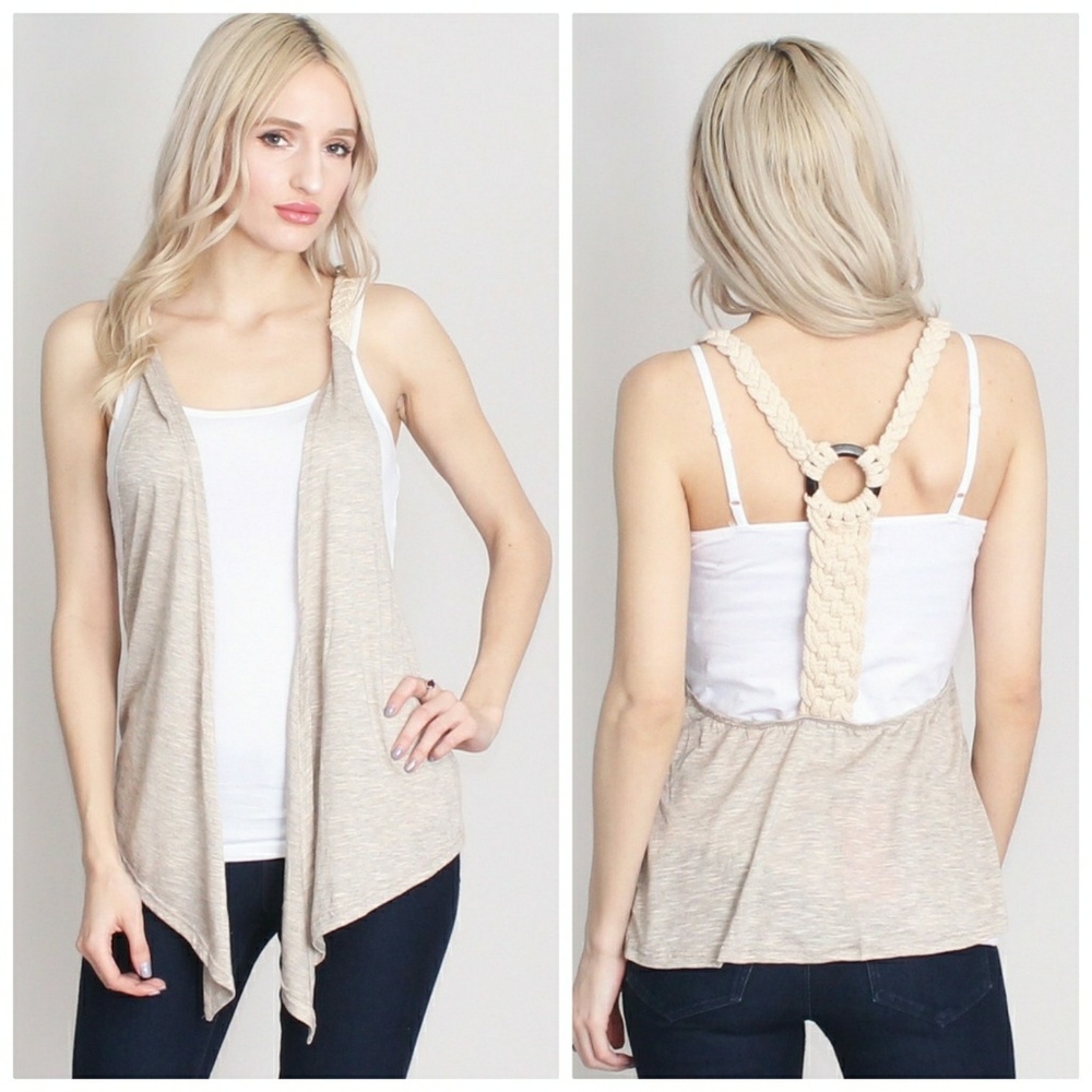 BUY 1, GET 1 FREE! Back braided vest