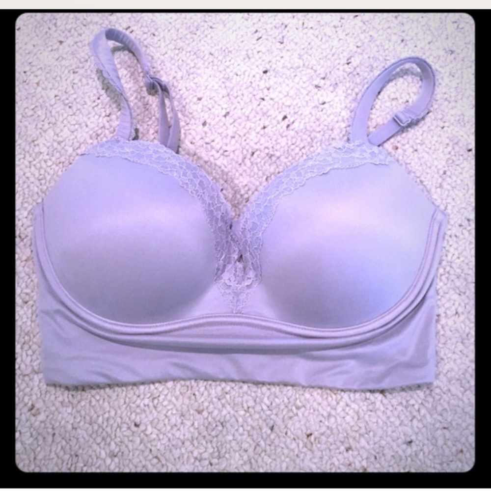 Gray Lace Bra