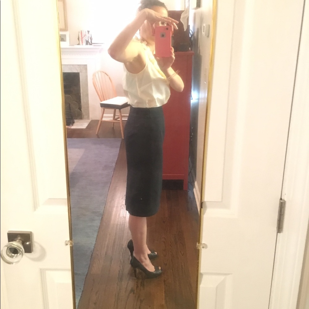 Banana Republic skirt with pleat in the back