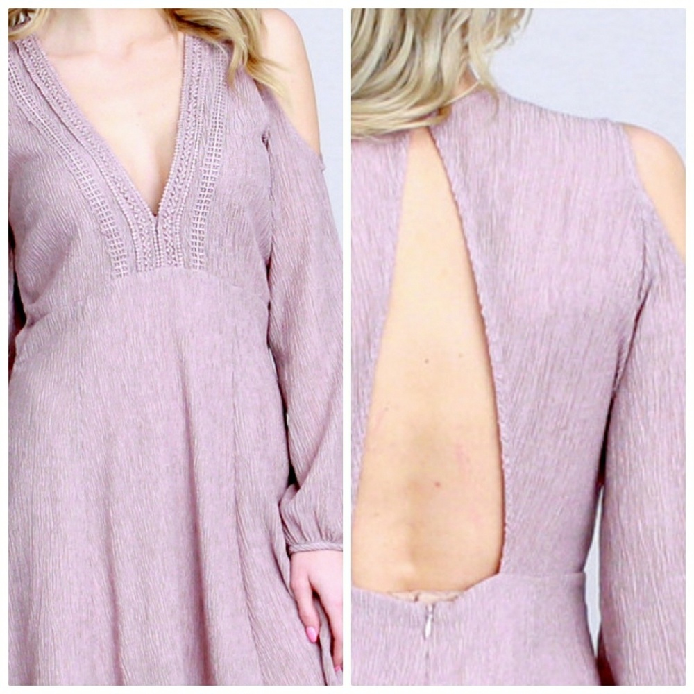 BUY 1, GET 1 FREE! Cold shoulder dress - Picture 4 of 5