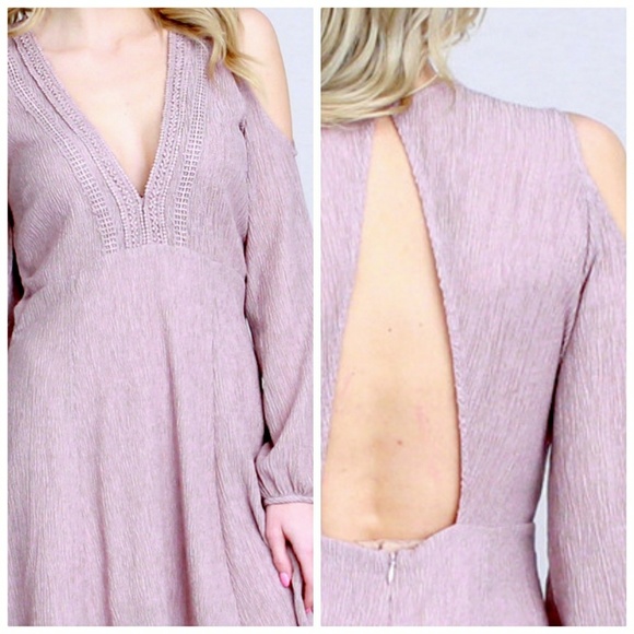 BUY 1, GET 1 FREE! Cold shoulder dress - Picture 4 of 5