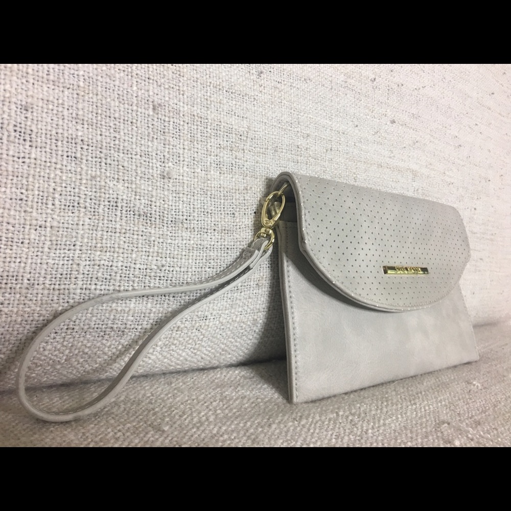 Gray Steve Madden Clutch