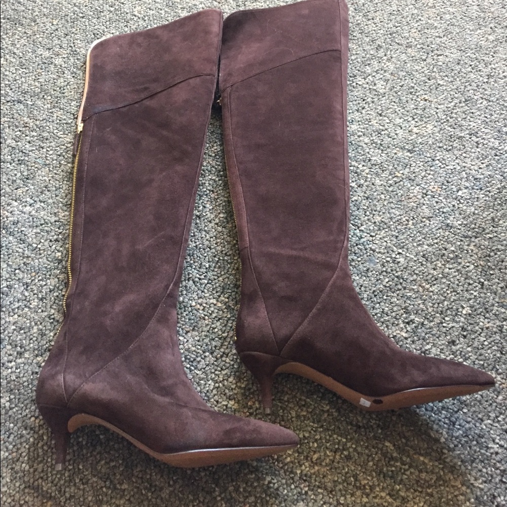 Suede outside with leather inside