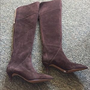 Suede outside with leather inside