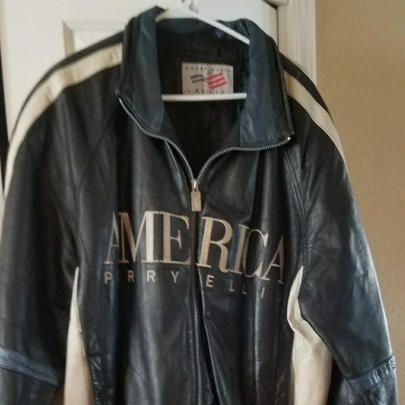 Black mid length leather jacket. - Picture 2 of 3