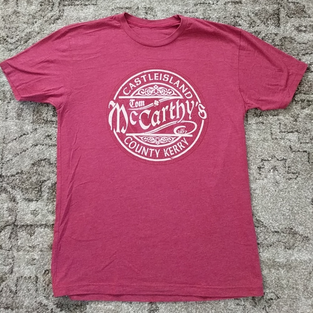 Wine colored Tom McCarthy's Irish Pub Shirt
