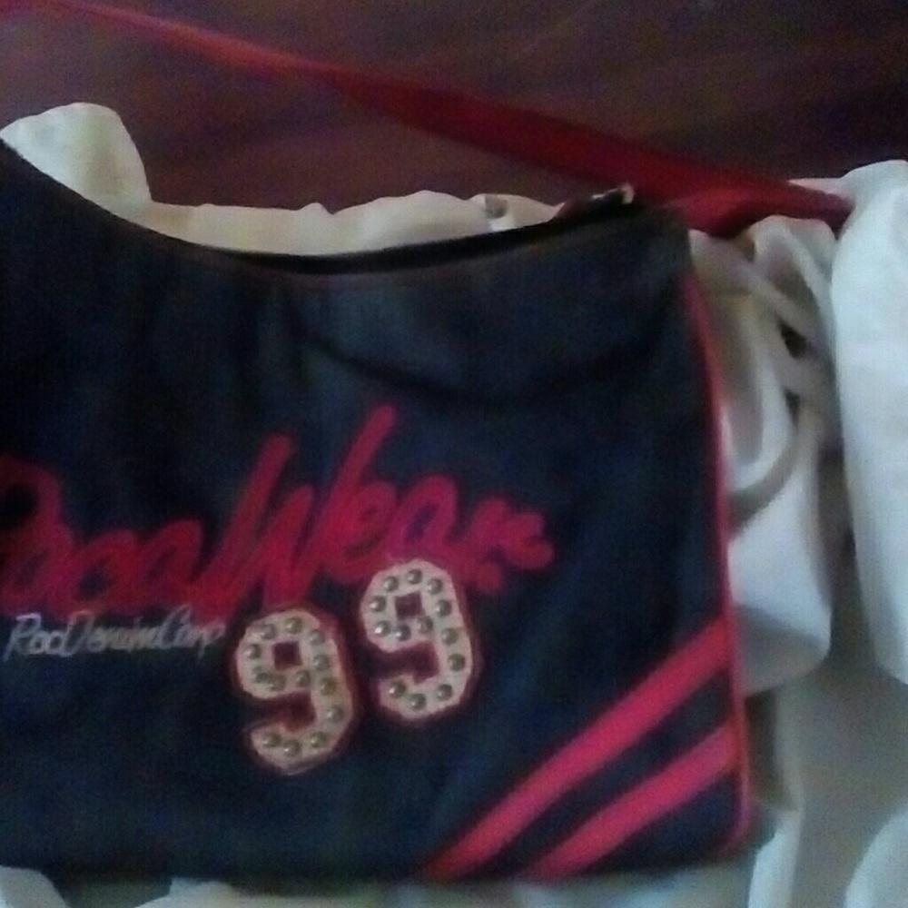 RocaWear denim/red purse