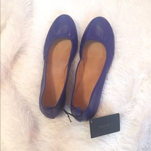 Royal Blue Forever 21 Flat Shoes