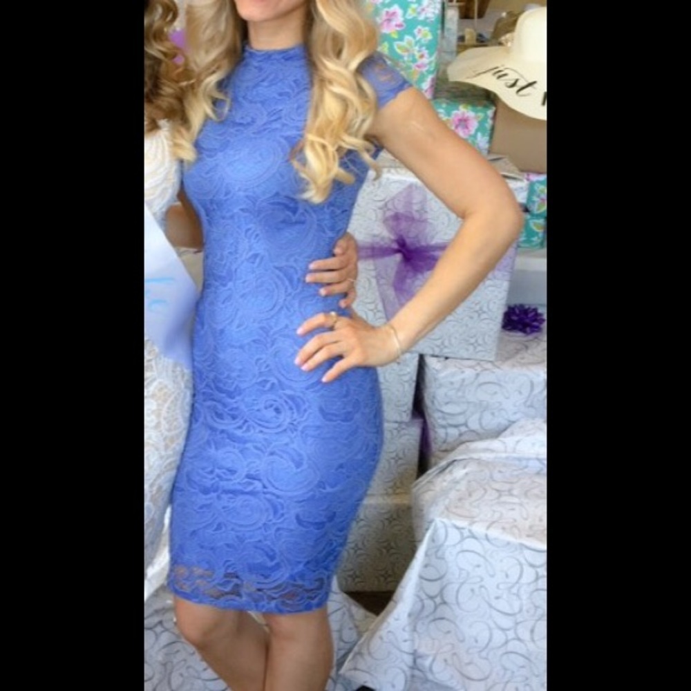 Light blue lace dress