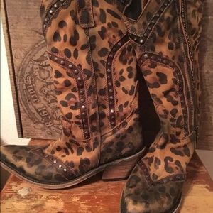 Liberty Black Cheetah Boots