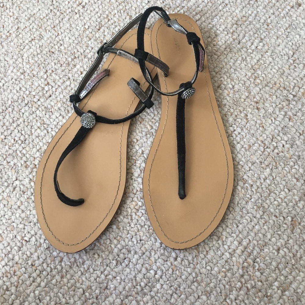 Black sparkle Sandal