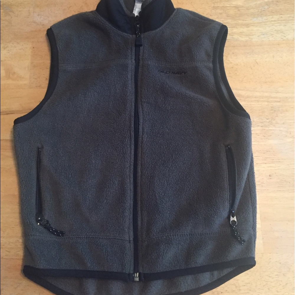 Army green fleece vest