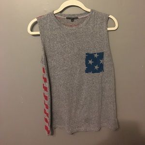 UO Truly Madly Deeply American Flag Tank