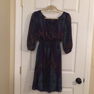 Purple Paisley Dress