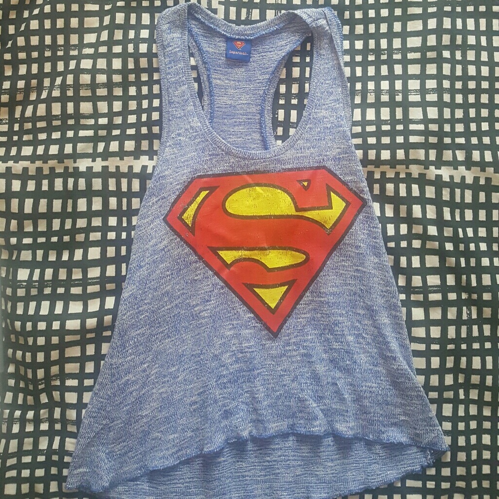 Superman racer back tank