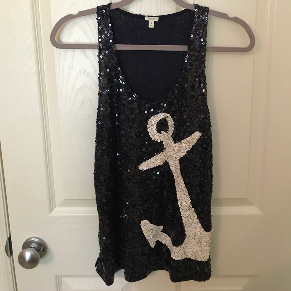 J. Crew factory sequin tank top