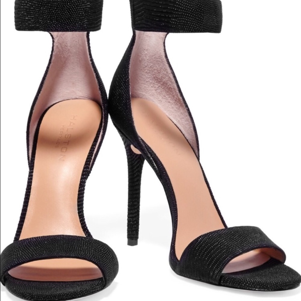 Halston Black Heels