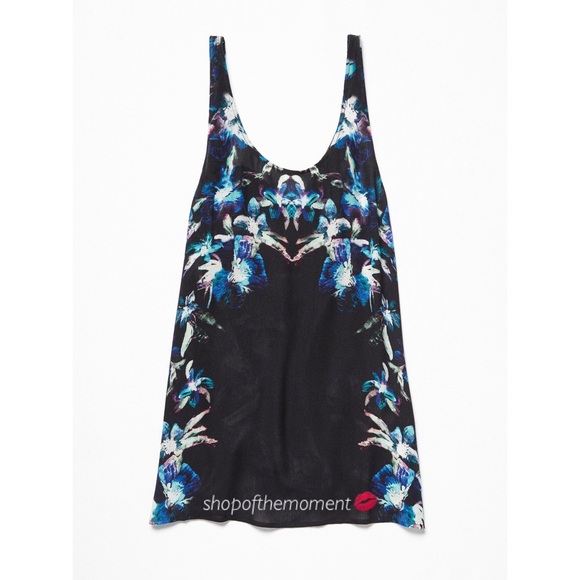 new Free People โฆ Draped Back Cami โฆ Night Floral - Picture 9 of 12