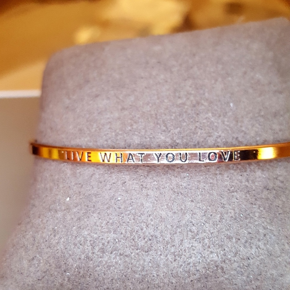 Live what you love bangle