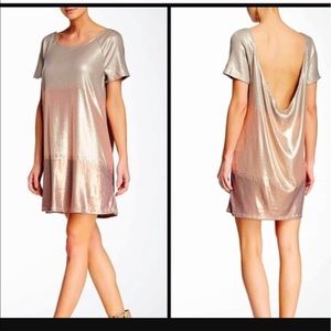 Free People Rose Gold Combo Dress