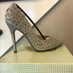 Sparkly Silver Heels
