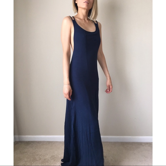 Middleton midnight long float dress. Sexy back - Picture 2 of 3