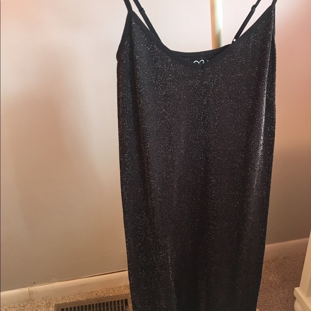 Intimately Free People black shimmer slip