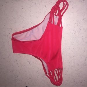 Victoria's Secret bright red bikini bottoms, small