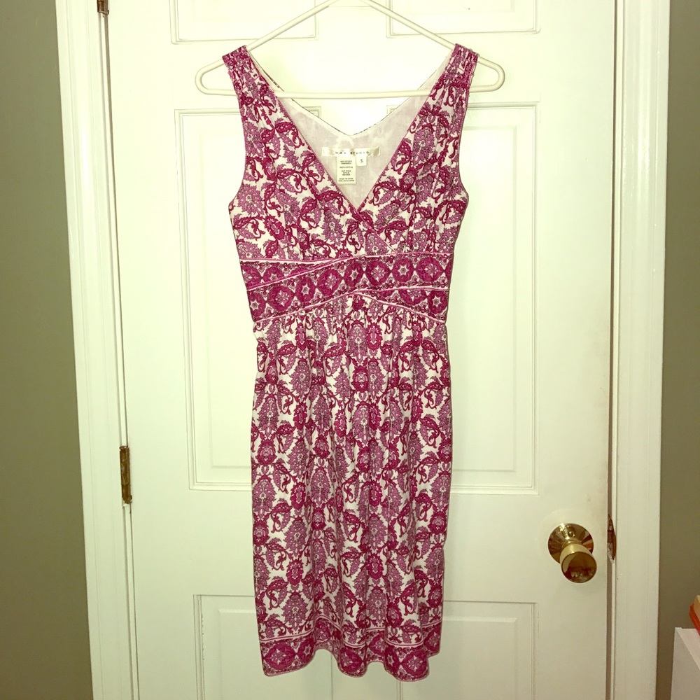 Pink patterned dress