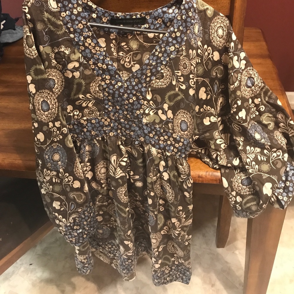 Long sleeve, flowy dress!